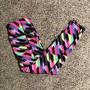 Victoria’s Secret sport size L brightly colored designed yoga pants